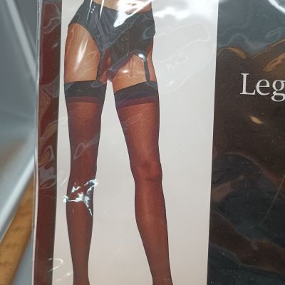 Sheer Red Thigh Hi Stockings One Size Weight 90-160 LBS Leg Avenue 1001