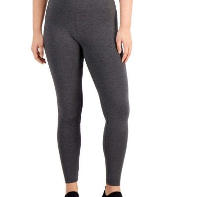 Style & Co Petite High Rise Heather Leggings, Charcoal Heather M