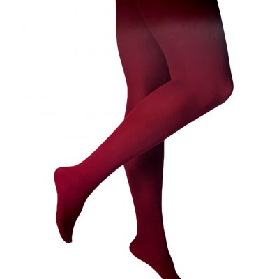 A New Day Tights Women's Size M/L Full Waistband Elastic 50D Red Opaque 1 Pair
