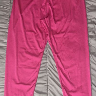 NWOT Women’s Hot Pink Wide Waistband Leggings - size 4XL fits like 2XL, Plus 2X