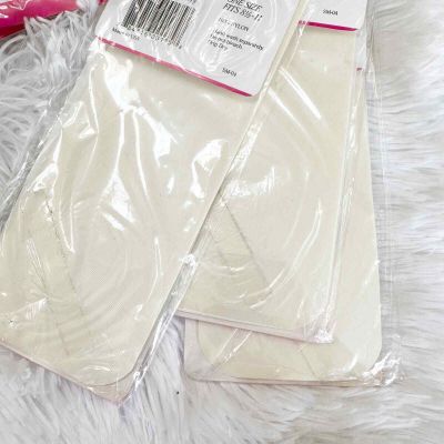 Lot of 7 Off White On The Go Knee Highs One Size Fits 8.5 - 11 100perc Nylon
