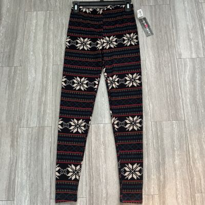 Eye Candy leggings Nordic Fair Isle Knit print size medium new?