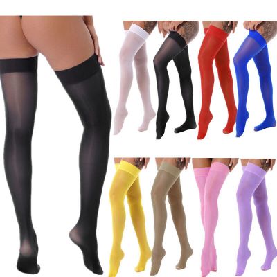 US Women's Sexy Silk Thigh High Stockings Socks Pantyhose Cosplay Party Costume