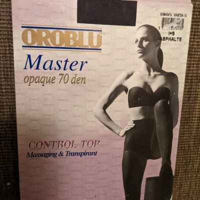 Oroblu Pantyhose Master Opaque 70 Den Control Top Massaging&Transpirant Small