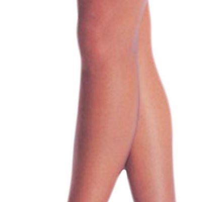 Womens Black Sheer & Lace Thigh High Nylon Stockings, S/M