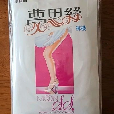 Moon Japanese Panty Stockings Sheer Pantyhose 6 Beige pair pack S-L New
