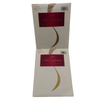 Hanes Silk Reflections Sheer Style 718 CD Travel Buff 2 Pack Control Top Tights