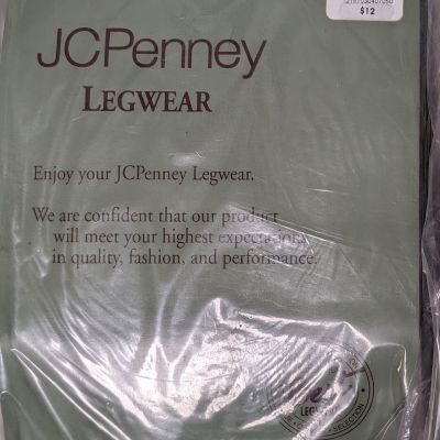 JCPENNY LEGWEAR SOLID SHEER TIGHTS PANTHYHOSE - MADE IN USA