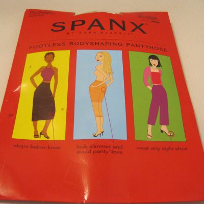 SPANX Original Footless Body Shaping Pantyhose Sz B Nude Color Control Top