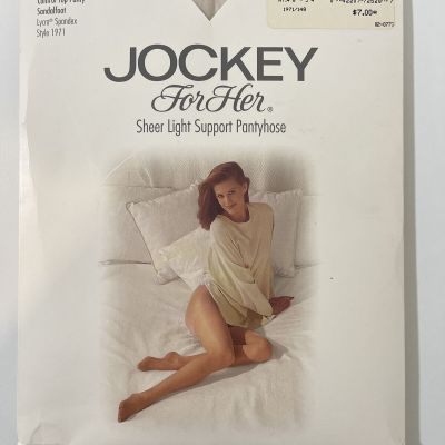 Vintage Jockey Control Top Pantyhose Antique White