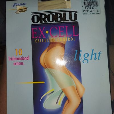 OROBLU EX CELL Light OFF WHITE  Cellulite Control 3 Dimension Size IV XL