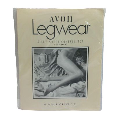 Avon Legwear Silky Sheer Control Top Pantyhose Size B Suntan