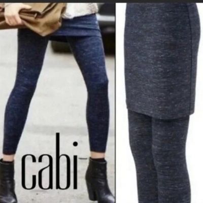 CAbi Space Dye Gray Stretch Skirted M'Leggings Style 3210 Size XL ModestComfy