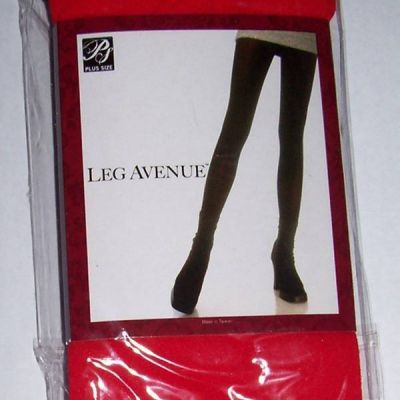 Plus Size Red Opaque Nylon Spandex Tights by Leg Avenue New in Pkg VALENTINE