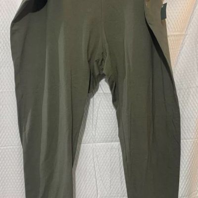 Wild Fable Womens Classic Leggings Size 4X High-Waisted Army Green