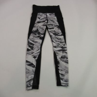 Athleta Leggings Womens XS Workout Gym Stretch Lightweight Black White