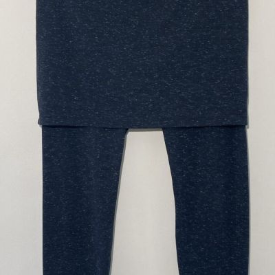 Cabi M'leggings Charcoal Gray Space Dye Medium style 3210 Skirt With Legging