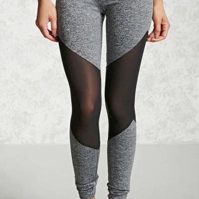 Leggings Yoga Sexy Exercise Pants Fashion Black Grey Cut Out Mesh Womens Workout