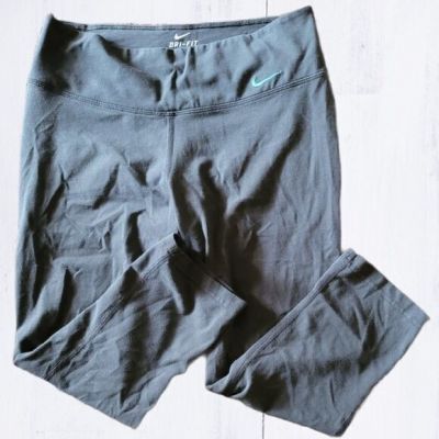 nike pro cropped leggings women gray sz medium Casual Yoga Workout Gym Casual