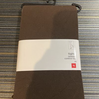 J.C.PENNEY TIGHTS  OPAQUE CONTROL TOP  CHOCOLATE COLOR SZ M 115/165 LBS