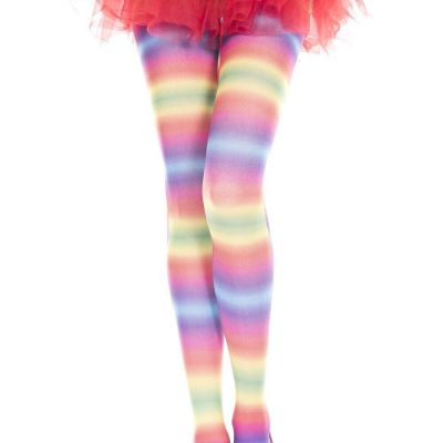 Rainbow PAstel Striped Pantyhose PRIDE Festival Dance Ravewear Tights