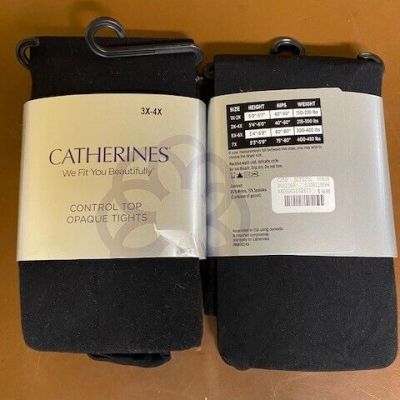 CATHERINES CONTROL TOP TIGHTS, SIZE 3X/4X, (ID8952601-527)