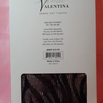 Prima Valentina Zebra Net Tights  71054Q (Plus Size)