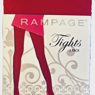 Rampage COLOR Two Pack Tights Rose and Purple Womens SZ SM 95-125 lbs NEW