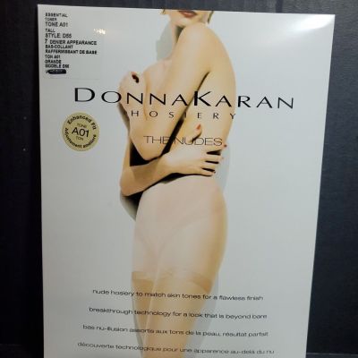 Donna Karan Luxery Hosiery, Essential Toner Style KD55, 7 Den A01 Size TALL