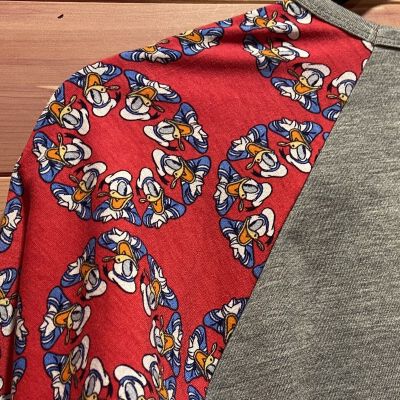 LuLaRoe Disney Sloan Style Short Sleeve Shirt Size 14 Donald Duck New With Tags