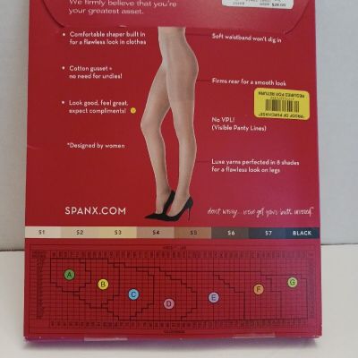 Women's Spanx Firm Believer Shaping Sheers Size E S4