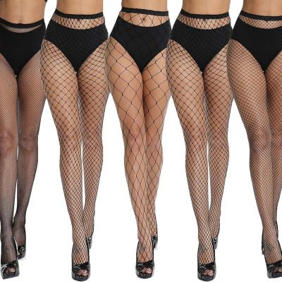 Stockings Pantyhose High Waist Tights Women Sparkle Rhinestone  For Party Black