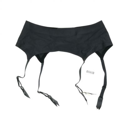 Wolford Satin Stocking Belt Black Hose L137948 Women’s Size Small