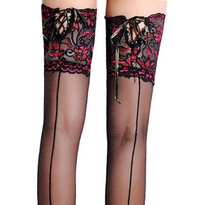 Exquisite Beautiful Adjustable Sexy Lace High Sock Pantyhose Woman