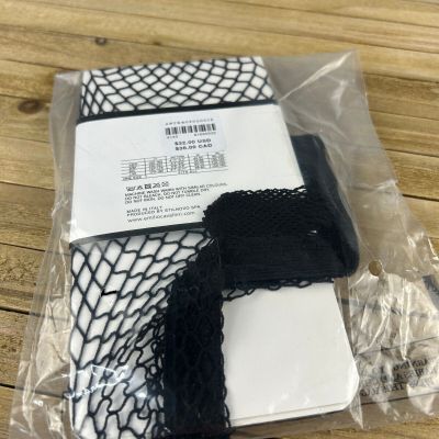 FISHNET TIGHTS BLACK S/M ANTHROPOLOGIE CAVALLINI COTTON POLY NWTS $32