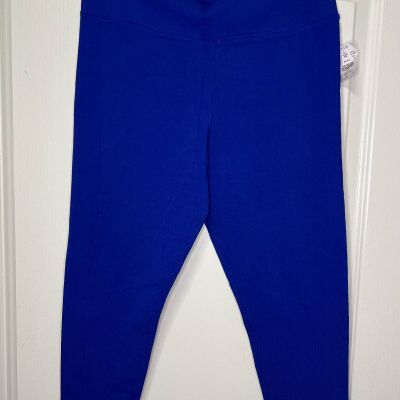 J Crew Everyday Leggings Cropped Size Xl Blue Style AJ702 Cotton Blend