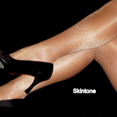 B Skintone Peavey Gloss Tights Hooters Uniform Shiny Shimmer Holiday Hosiery