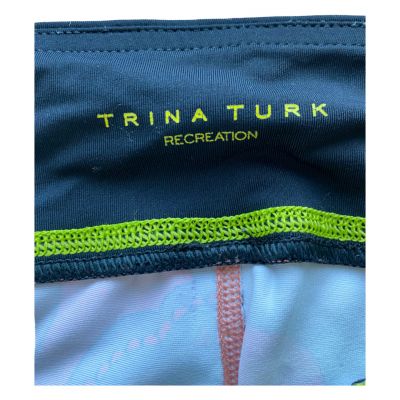 EUC Trina Turk Recreation Bright Retro Crop Leggings Multicolor Women's Size S