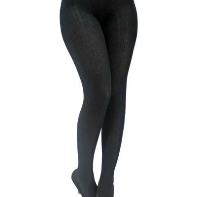 BLACK THIN CABLE KNIT HOSIERY TIGHTS SIZE SMALL/MEDIUM