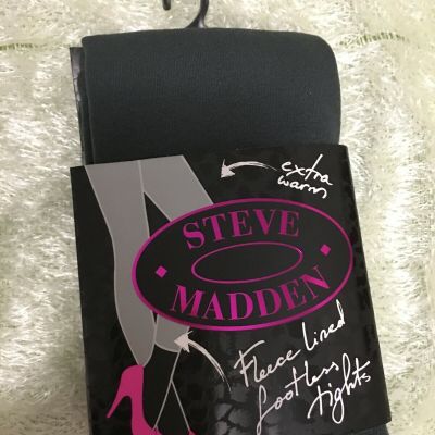 Steve Madden Extra Warm Fleece Lined Footless Tights Medium1Pair S/M Chose Color