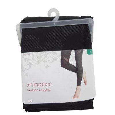 Xhilaration Womens Size M 8-10 Fashion Legging Black Camo 548602
