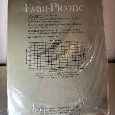 Vintage, Evan Picone control top pantyhose, opal, medium