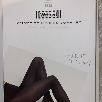 Wolford Velvet De Luxe 66 Comfort Tights Color: Hunter Extra Small 14775 - 10