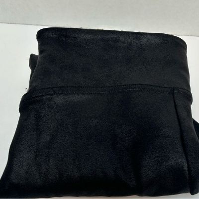 SPANX Faux Leather Black Legging Nylon size Small Style #2437
