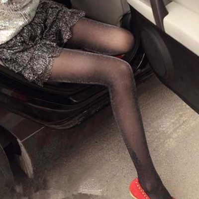 Female Tights Clear High Elastic Ultra-thin Glossy Stockings Chic