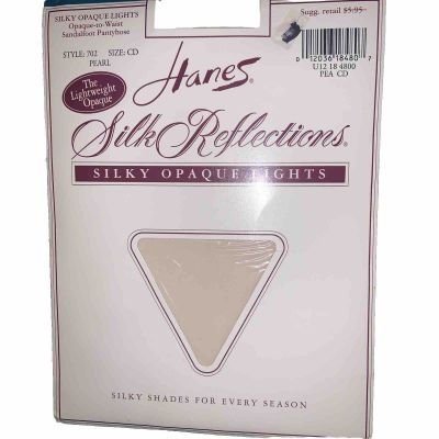 Hanes Silk Reflections 702 Silky Pantyhose - Style 702 C-D Pearl