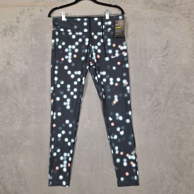 Nike Running leggings The Essential Tight Fit womens Large NWT polka Dot AOP