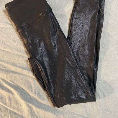 Spanx Size S Faux Leather Leggings for Women - Black
