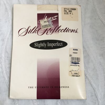 NEW Vtg 1990s Hanes Silk Reflections Pantyhose Sz M L Style A36BM PRL 895 White