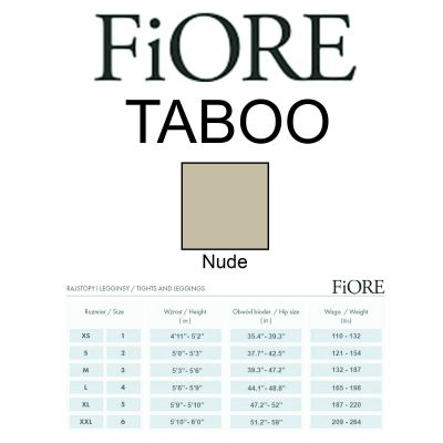 Fiore Taboo 20D Pantyhose | Sheer to Waist Mock Backseam Stocking Pattern Tights